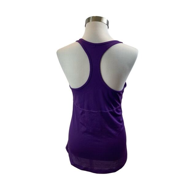 Fabletics Purple Racerback Tank Top One Side‎ Cincher Size Large - Picture 3 of 8